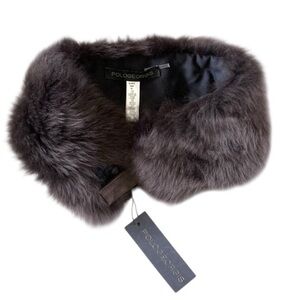Pologeorgis NWT Shearling Lamb Neck Ring Scarf
